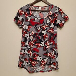 Disney Lularoe Minnie Mouse Classic T Women's Short Sleeve Extra Small Loose Fit
